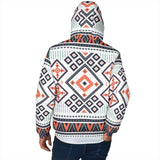 Powwow Storegb nat00318 purple tribals design mens padded hooded jacket