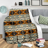 Powwow Store gb nat00522 brown seamless pattern blanket