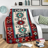 Powwow Store gb nat00370 geometric red pattern blanket