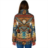 Powwow Storegb nat00057 03 southwest blue symbol womens padded jacket