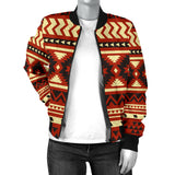 Powwow Storegb nat00521 seamless ethnic pattern womens bomber jacket