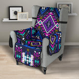 Powwow Store gb nat00380 purple tribe pattern 23 chair sofa protector