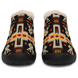 Black Tribe Border Native American Winter Sneakers