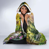 Powwow Store gb nat00398 wolf happiness family in the spring forest hooded blanket