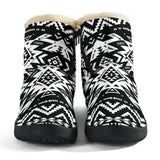 GB-NAT00441 Black Pattern Native Cozy Winter Boots