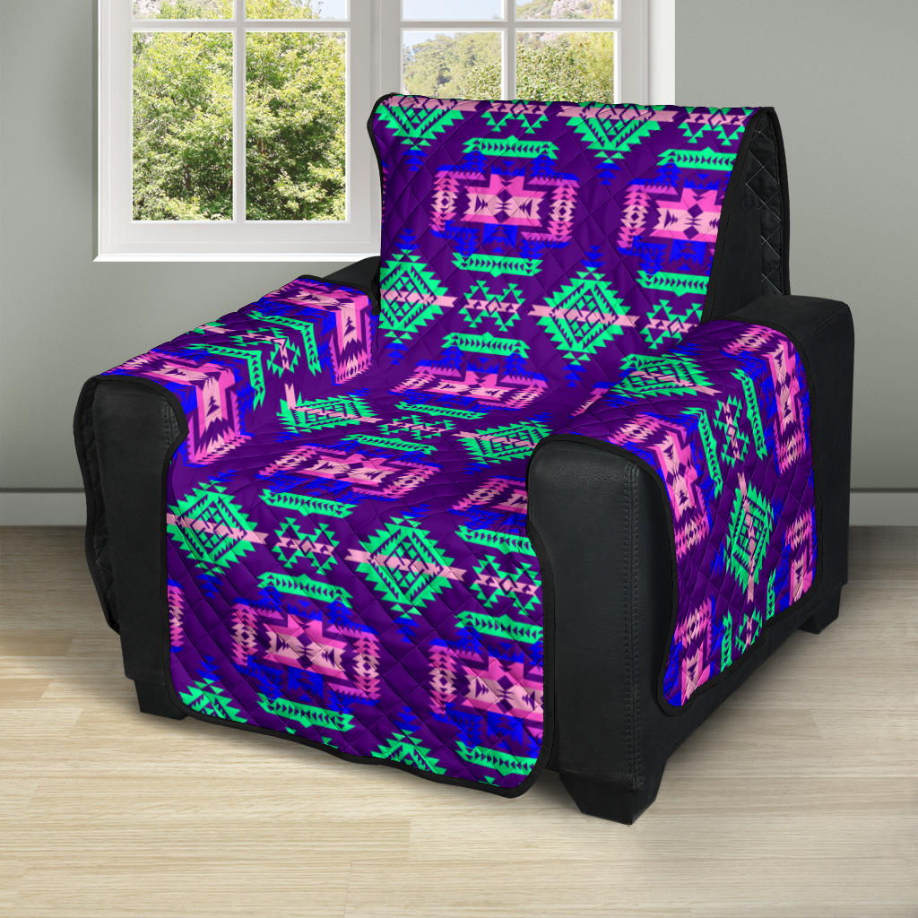 Powwow Storegb nat00628 purple pattern native 28 recliner sofa protector