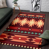 Powwow Store gb nat00510 red ethnic pattern area rug