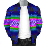 Powwow Storegb nat00680 04 pattern blue native mens bomber jacket