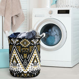 Powwow Store gb nat00612 retro color tribal laundry basket