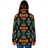 Powwow Storegb nat00321 patterns black red womens padded jacket new