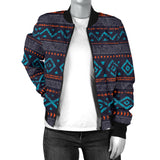 GB-NAT00598 Seamless Ethnic Ornaments Women's Bomber Jacket