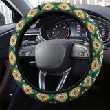 Powwow Store gb nat00114 turquoise native american steering wheel cover