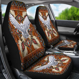 Powwow Storecsa 00014 owl mandala pattern car seat cover