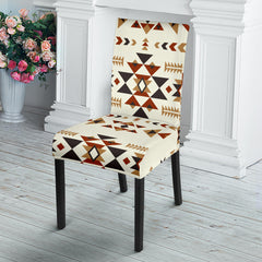 GB-NAT00514 Ethnic Pattern Design Dining Chair Slip Cover - Powwow Store
