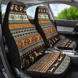 CSC005- Pattern Native Brown Car Seat Cover