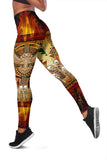 Golden Owl Dreamcatcher Native American Women's Leggings - ProudThunderbird