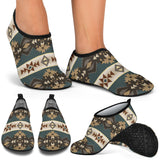 GB-NAT00609 Navajo Geometric Seamless Pattern Aqua Shoes