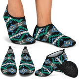 Powwow Storeaqs0007 pattern native aqua shoes