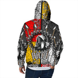 GB-NAT00015 Chief Arrow Native American Men's Padded Hooded Jacket