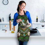 Green Mandala Native American Apron - Powwow Store