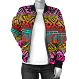 GB-NAT00689 Pattern Native Women's Bomber Jacket