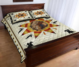 Tribe Chief & Warriors Pattern Native American Quilt Bed Set - Powwow Store