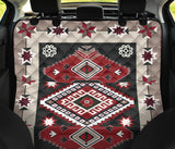 Ethnic Red Gray Pattern Native American Pet Seat Cover