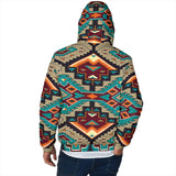 Powwow Storegb nat00016 culture design mens padded hooded jacket