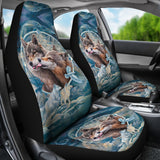 GB-NAT00543 Wolf Dream Catcher Car Seat Covers
