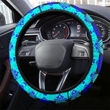 Powwow Storegb nat00625 sovereign nation midnight flat steering wheel cover