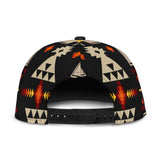 GB-NAT00062-01	Black Tribe Design Snapback Hat