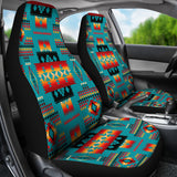 Powwow Store gb nat00046 14 blue native tribes pattern native american car seat covers