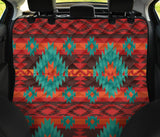 Powwow Store gb nat00611 red geometric pattern pet seat cover