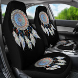 GB-NAT00259 Mandala Dream Catcher Car Seat Covers