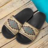 Southwest Symbol Native American Slide Sandals