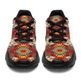 Powwow Store gb nat00574 red pattern chunky sneakers