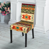 GB-NAT00351 Geometric Pattern Design Native Dining Chair Slip Cover