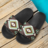 Pattern Native American Slide Sandals 05