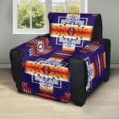 Purple Native Tribes Pattern Native American 28 Chair Sofa Protector - Powwow Store