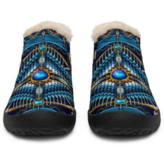 Naumadic Arts Blue Native American Winter Sneakers - Powwow Store