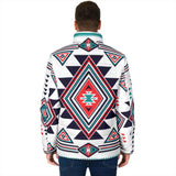 Powwow Storegb nat00146 white geometric native mens padded jacket