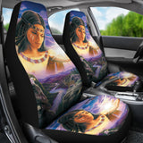 Powwow Store gb nat00443 girl animals car seat covers