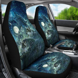 FS-NAT0027 Wolves And Moon Car Seat Covers
