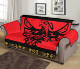 Red Thunderbird Native American 70" Sofa Protector - Powwow Store