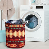 Powwow Store gb nat00510 red ethnic pattern laundry basket