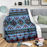 GB-NAT00572 Blue Pattern Premium Blanket