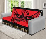 Red Thunderbird Native American 70" Sofa Protector - Powwow Store