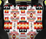 GB-NAT00075 White Tribes Pattern Native American Pet Seat Cover