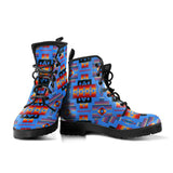 Powwow Store gb nat00046 12 dark blue native tribes pattern native american leather boots