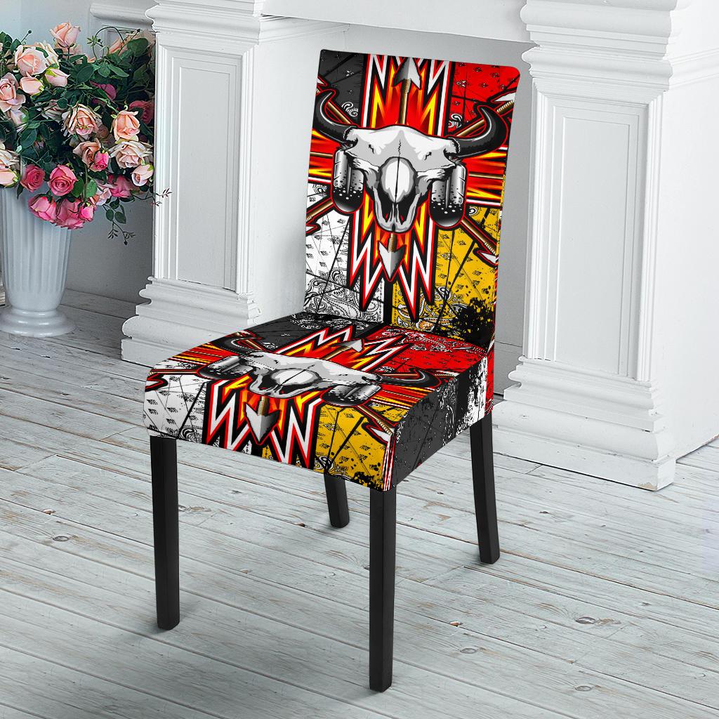 Bison Arrow Native American Dining Chair Slip Cover - Powwow Store